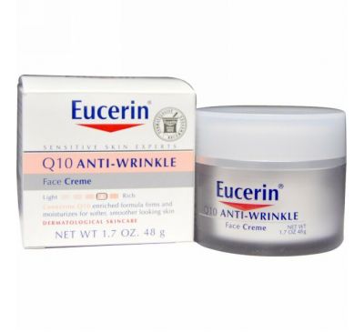 Eucerin, Крем для лица против морщин Q10, 48г (1,7 унции)
