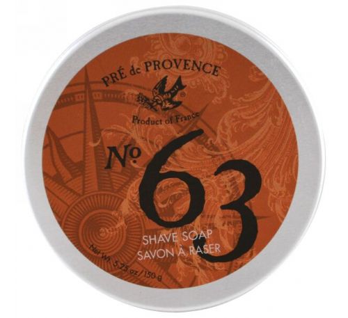 European Soaps, LLC, Pre de Provence, мыло для бритья № 63, 5,25 унции (150 г)