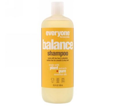 Everyone, Balance, Shampoo, Smooth & Shiny, 20.3 fl oz (600 ml)