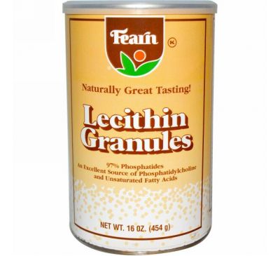 Fearn Natural Food, Лецитин в гранулах, 454 г