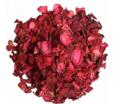 Frontier Natural Products, Цельные бутоны и лепестки красной розы, 16 унций (453 г)