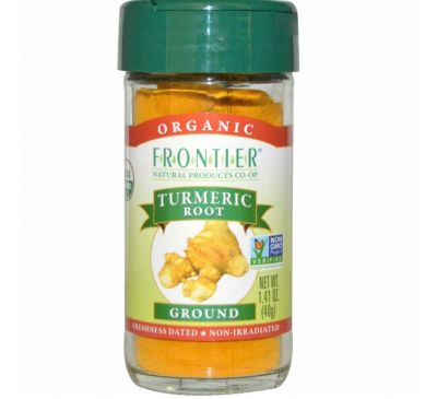 Frontier Natural Products, Органический молотый корень куркумы, 1,41 унции (40 г)