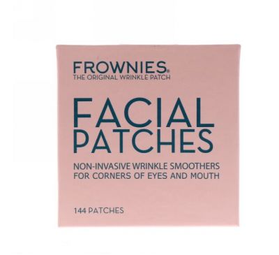Frownies, Аппликационные пластинки для лица, уголки глаз & губ, 144 пластинки