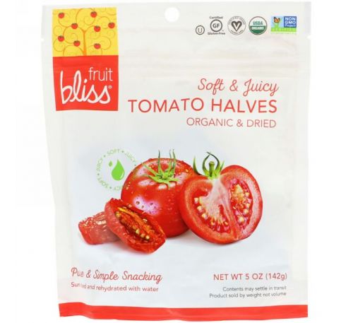 Fruit Bliss, Organic & Dried Tomato Halves, 5 oz (142 g)