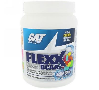 GAT, Flexx, аминокислоты с разветвлённой цепью, мармеладное драже, 24,3 унц. (690 г)