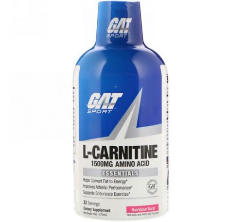 GAT, L-Carnitine, Rainbow Burst, 1500 mg , 16 oz (473 ml)