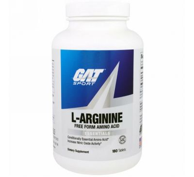 GAT, L-аргинин, 180 таблеток