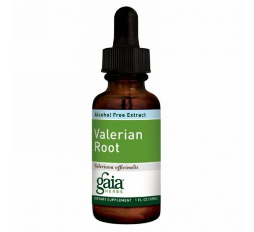 Gaia Herbs, Корень валерианы, безалкогольный экстракт, 30 мл