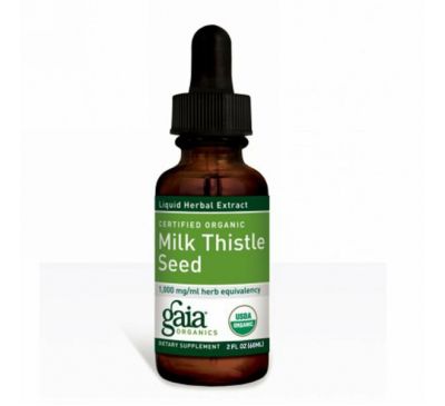 Gaia Herbs, Milk Thistle Seed, 2 fl oz (60 ml)