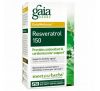 Gaia Herbs, Ресвератрол 150, 50 вегетарианских фитокапсул