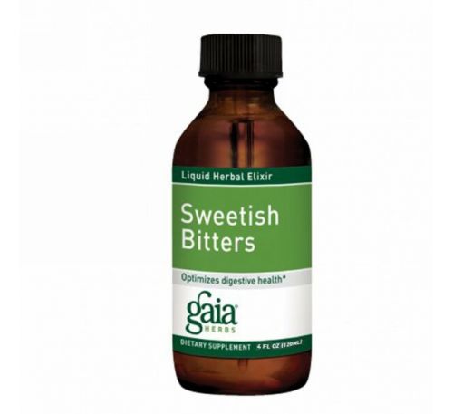 Gaia Herbs, Sweetish Bitters, 4 жидких унции (120 мл)