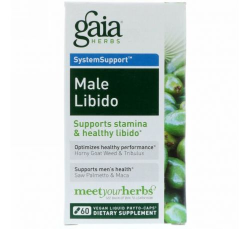 Gaia Herbs, SystemSupport, Male Libido, 60 жидких фитокапсул