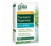 Gaia Herbs, Turmeric Supreme, Allergy, при аллергии, 60 вегетарианских жидких фитокапсул