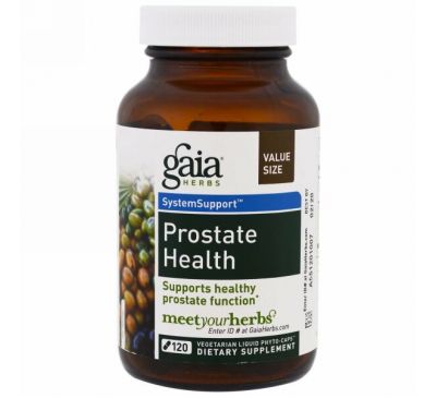 Gaia Herbs, Здоровье простаты, 120 растительных капсул с жидким содержимым