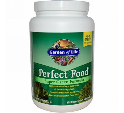 Garden of Life, Идеальная пища, супер-зеленая формула, 21.16 унций (600 г)