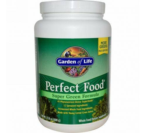 Garden of Life, Идеальная пища, супер-зеленая формула, 21.16 унций (600 г)