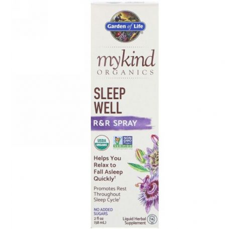 Garden of Life, MyKind Organics, Sleep Well R&R Spray, 2 fl oz (58 ml)