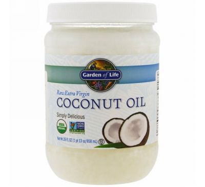Garden of Life, Сырое кокосовое масло холодного отжима, 29 жидк. унц. (858 мл)