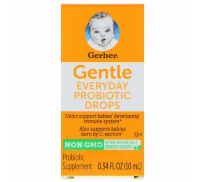 Gerber, Gentle, Everyday Probiotic Drops, 0.34 fl oz (10 ml)