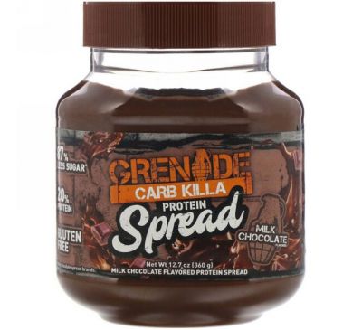 Grenade, Carb Killa, протеиновый спред, молочный шоколад, 12,7 унц. (360 г)