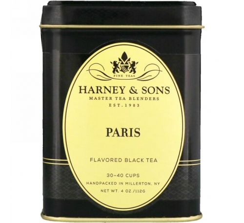 Harney & Sons, Черный чай, ароматизированный Париж, 4 унции