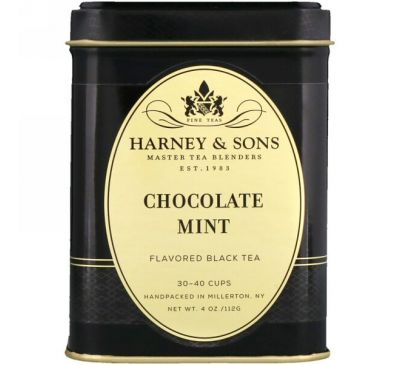 Harney & Sons, Черный чай с шоколадом и мятой, 4 унции