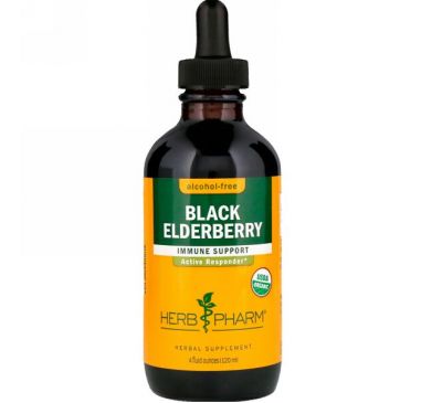 Herb Pharm, Black Elderberry, Alcohol-Free, 4 fl oz (120 ml)