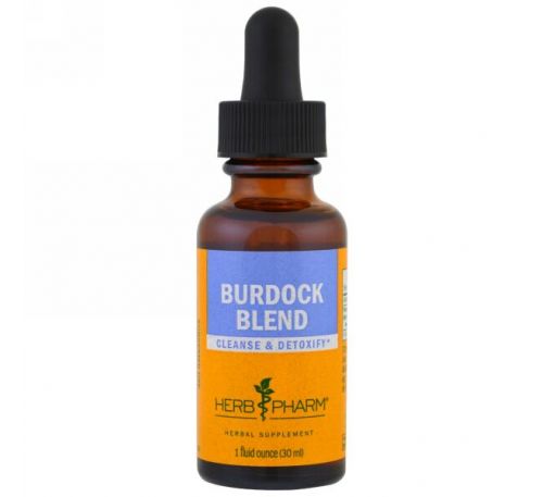 Herb Pharm, Burdock Blend, Cleanse, Detoxify, 1 fl oz (30 ml)