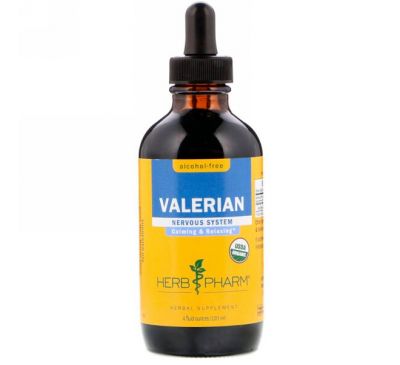 Herb Pharm, Экстракт валерианы, не содержит спирта, 120 мл (4 fl oz)