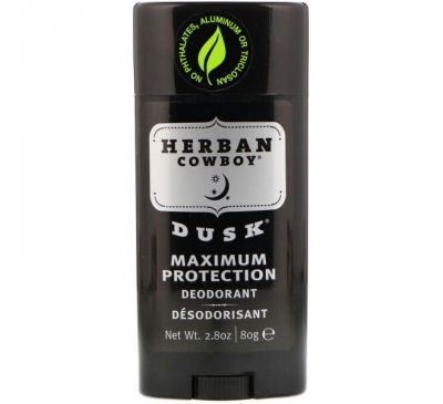 Herban Cowboy, Дезодорант с максимальной защитой, Закат, 2,8 унций (80 г)