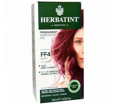 Herbatint, Гель для окрашивания волос, FF 4, фиолетовый, 135 мл