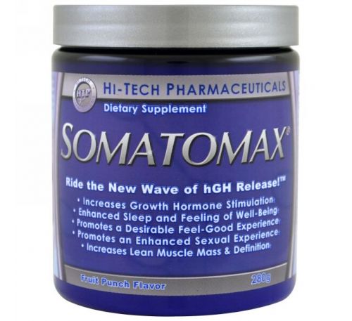 Hi Tech Pharmaceuticals, Somatomax, выброс hGH, со вкусом фруктов, 280 г