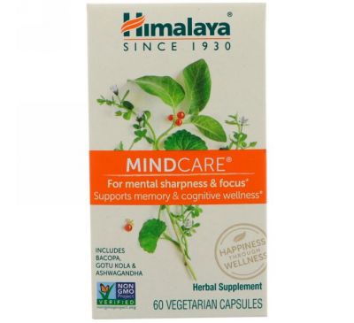Himalaya, MindCare, 60 вегетарианских капсул