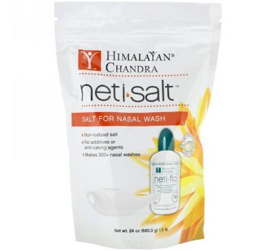 Himalayan Institute, Neti Salt, Salt for Nasal Wash, 1.5 lbs (680.3 g)