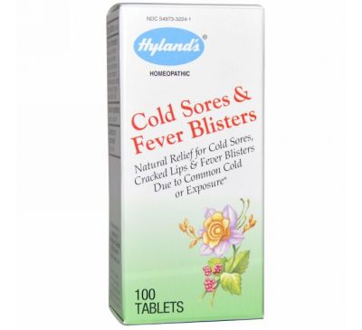 Hyland's, Блистеры от простуды & жара, 100 таблеток