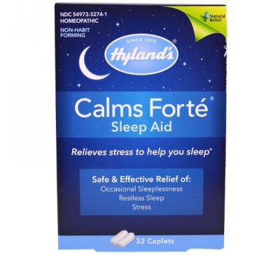 Hyland's, Calms Forte, Помощь Сну, 32 таблетки