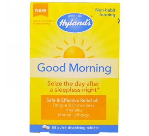 Hyland's, Доброе Утро, 50 Быстрорастворимых таблеток