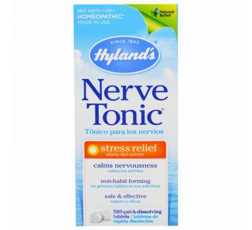 Hyland's, Тоник для нервов, 500 таблеток