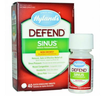 Hyland's, Защита Синус 40 быстрорастворимых таблеток