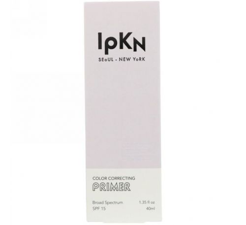 IPKN, Корректирующий цвет праймер с SPF 15, пурпурный, 1,35 ж. унц. (40 мл)
