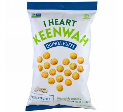 I Heart Keenwah, Шарики с киноа, Морская соль и трюфель, 3 унции (85 г)