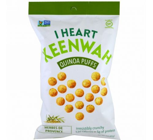 I Heart Keenwah, Шарики с киноа, Прованские травы, 3 унции (85 г)