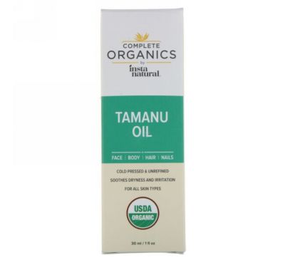 InstaNatural, Complete Organics, масло таману, 1 жидкая унция (30 мл)