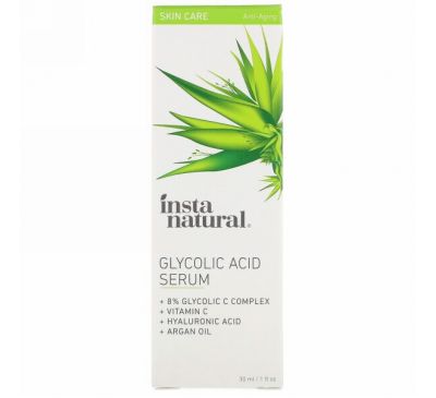 InstaNatural, Glycolic Acid Serum, Anti-Aging, 1 fl oz (30 ml)