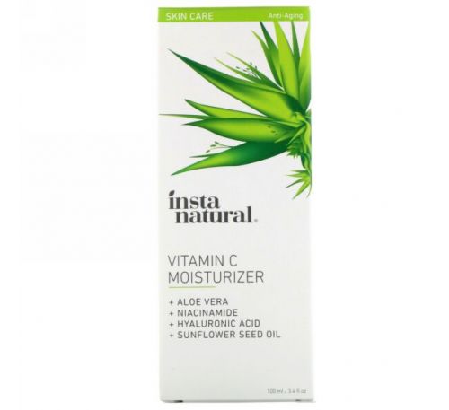 InstaNatural, Увлажняющее средство с витамином С, 3,4 ж.унц. (100 мл)