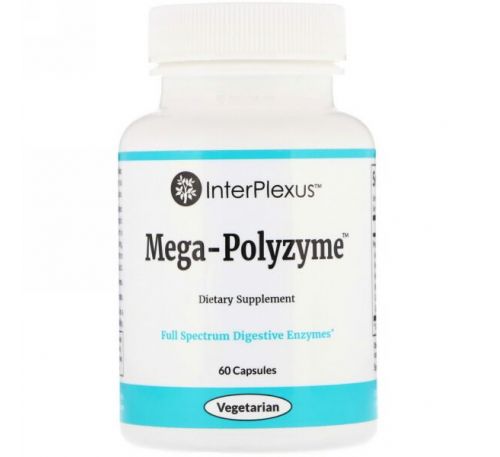 InterPlexus Inc., Mega-Polyzyme, 60 капсул
