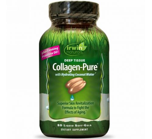 Irwin Naturals, Collagen-Pure, Deep Tissue, 80 гелевых капсул