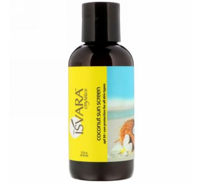 Isvara Organics, Средство для защиты от солнца с кокосом, 5,5 жидких унций (162 мл)