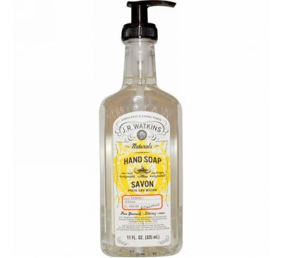 J R Watkins, Натуральное мыло для рук, лимон, 325 мл