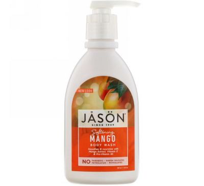 Jason Natural, Гель для душа, манго, 30 жидких унций (887 мл)